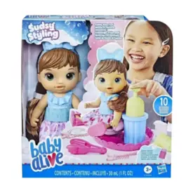 Baby Alive Sudsy Styling Morena - Hasbro - F5113