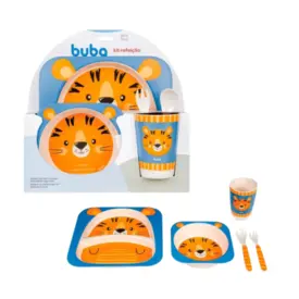 Kit Refeicao Bambu - Tigre - Buba baby - 13208