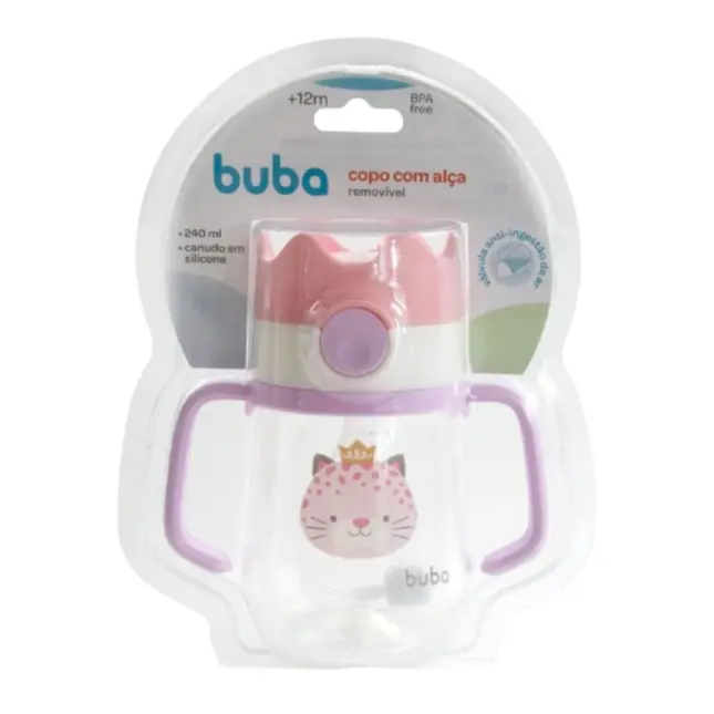 Copo Com Alca Coroa - Oncinha - buba baby - 14458