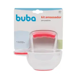 Kit Amassador Para Papinha - Rosa - Buba baby - 9795