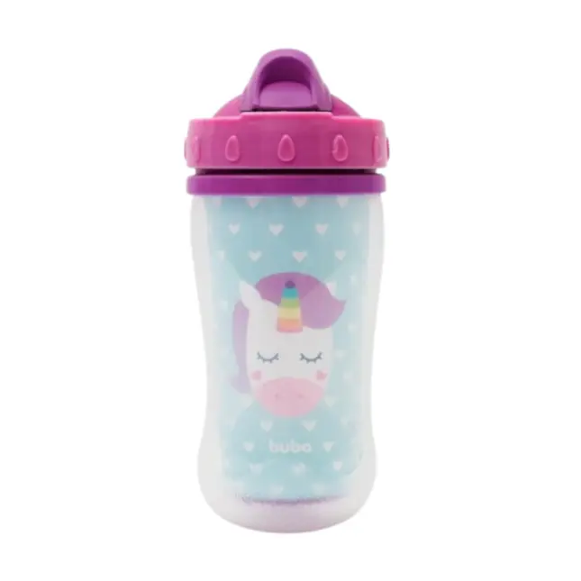 Copo Parede Dupla Animal Fun - Unicornio - Buba baby - 12088
