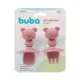 Kit Talheres Silicone - Ursinho Rosa - Buba Baby - 15814