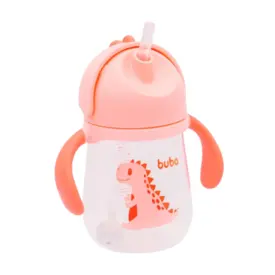 Copo Dino Com Alca - Rosa - Buba baby - 11825