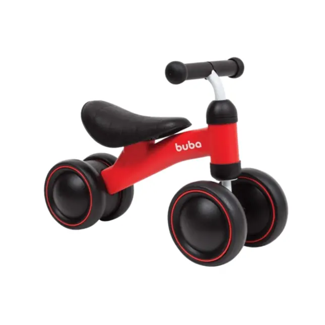 Bicicleta De Equilibrio 4 Rodas Vermelha