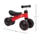 Bicicleta De Equilibrio 4 Rodas Vermelha