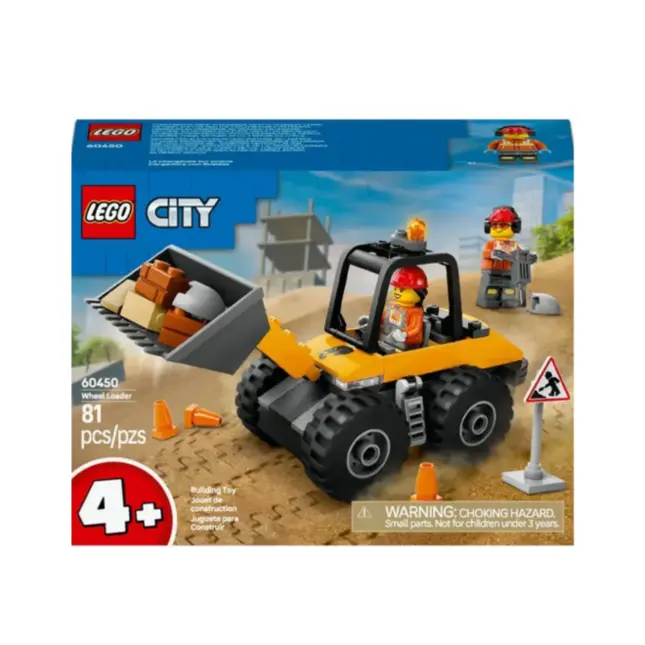 Lego - Carregadeira de Rodas de Construcao Amarela