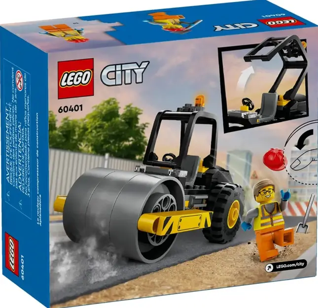 Lego City - Rolo Compressor De Construção