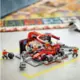 Lego - Boxe de F1 e Equipe no Boxe Com Carro da Ferrari