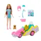 Boneca Barbie Stacie Ao Resgate Com Veiculo Go Kart