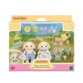Sylvanian Families - Conjunto De Jardinagem Irmã & Irmão Coelhos Floral