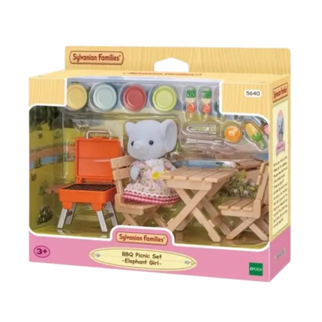 Sylvanian Families - Conj. Piquenique E Churrasco Menina Elefante
