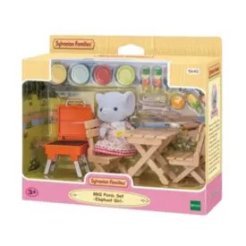 Sylvanian Families - Conj. Piquenique E Churrasco Menina Elefante