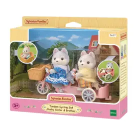 Sylvanian Families - Conj. Bicicleta Dupla - Irma E Irmao Huskys