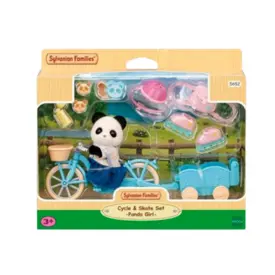 Sylvanian Families  - Conj.  Bicicleta E Patins Menina Panda