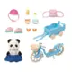 Sylvanian Families  - Conj.  Bicicleta E Patins Menina Panda