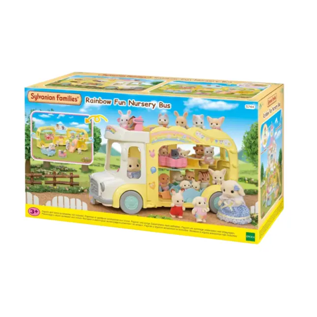 Sylvanian Families - Ônibus Arco-Íris Jardim Da Infância
