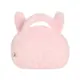 Bolsa MeToo Plush Coelha Rosa Com Laco Alca de Mao