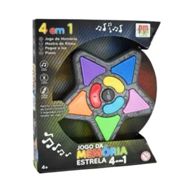 Jogo da Memoria Estrela 4 Em 1
