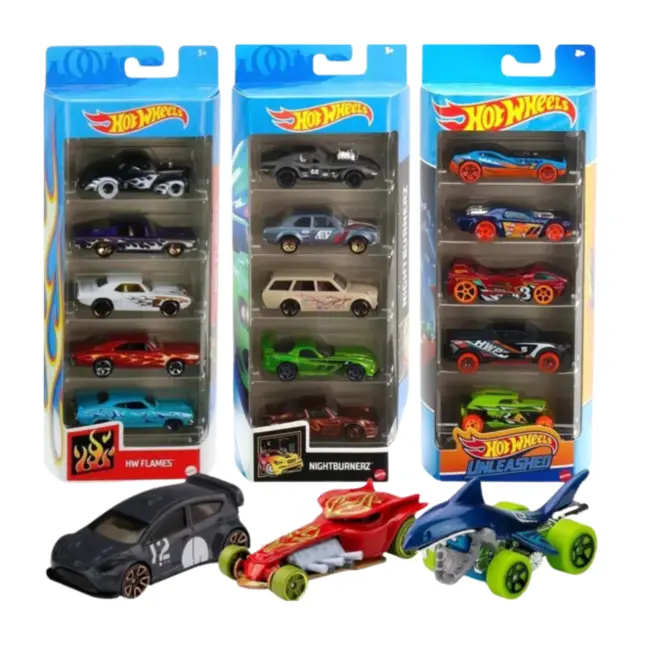 Hot Wheels Pacote Com 5 Carros Escala 1:64 Sortime