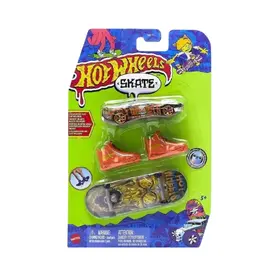 Hot Wheels Skate de Dedo C/ Tenis e Carro