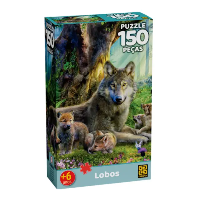 Quebra-cabeca Lobos 150 Pecas