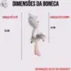 Boneca Mini Angela Sofia Ballet 20Cm - Metoo