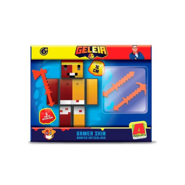 Boneco Geleia C/ Acessorios 15cm