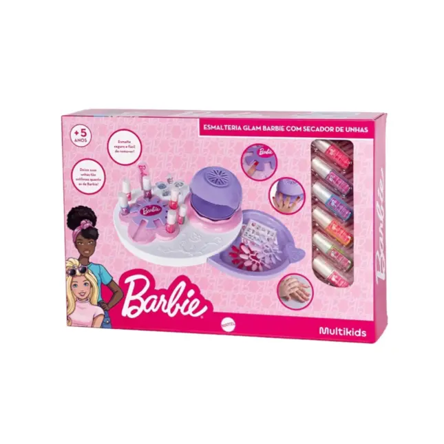 Esmalteria Glam Barbie c Secador de Unha