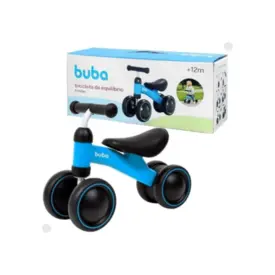 Bicicleta De Equilibrio 4 Rodas Azul