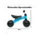 Bicicleta De Equilibrio 4 Rodas Azul