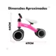 Bicicleta de Equilibrio Rosa