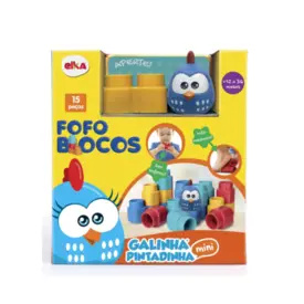 Fofo Blocos 15 Pecas Galinha Pintadinha Mini