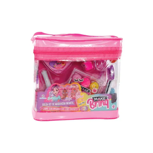 Maquiagem Infantil (Bolsa Kit Maquiagem Makebrinq)