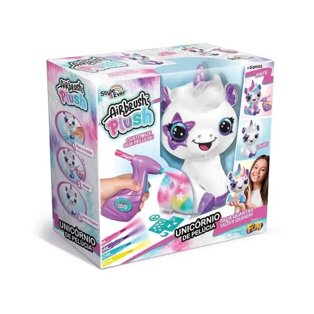 Pelucia Unicornio Para Pintar - Airbrush